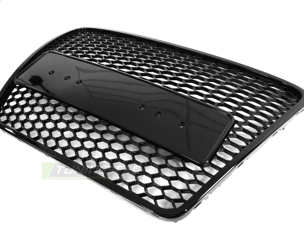 Audi A6 C6 frontgrill, glans svart