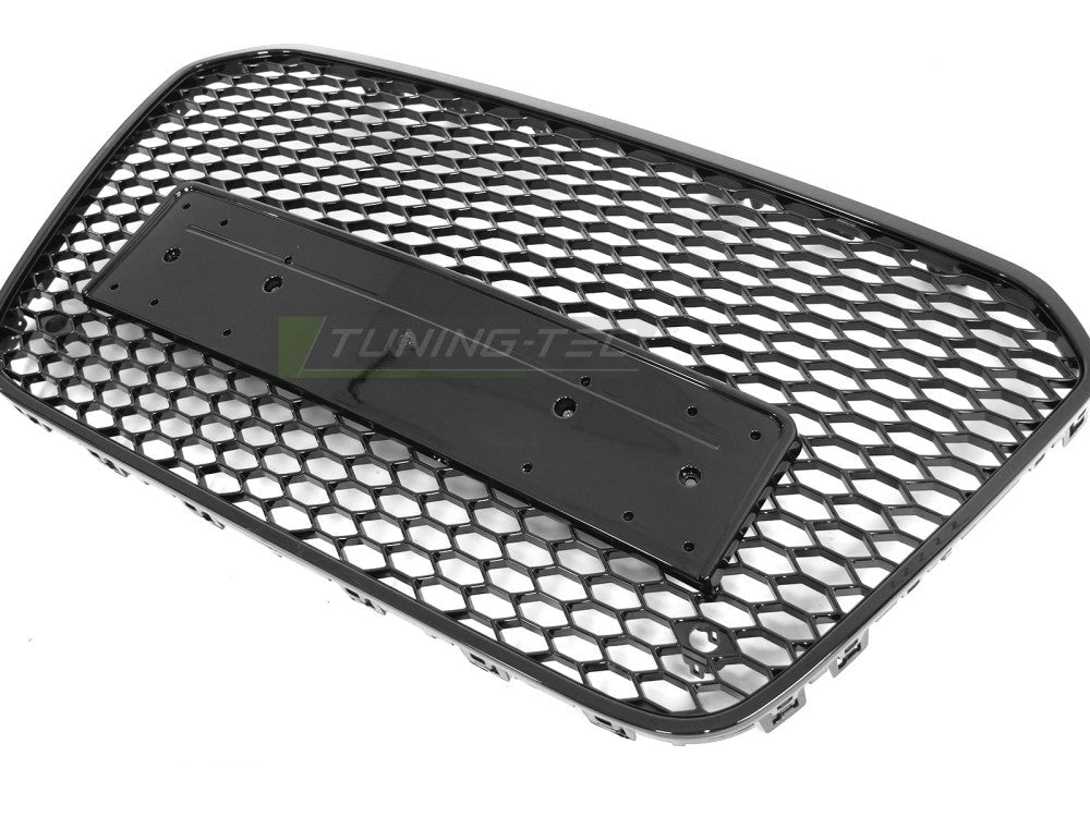 Audi A6 C7 frontgrill, blank svart