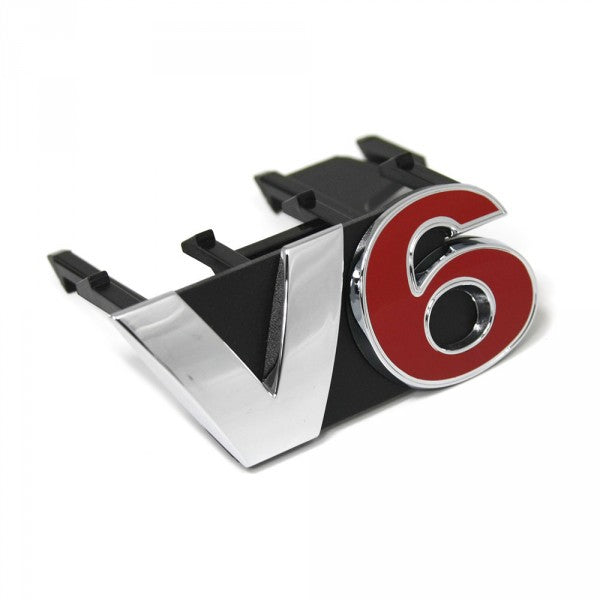 Emblem/logo til Vw EmblemVW IV Chrome / Red for front grill i krom og rødt