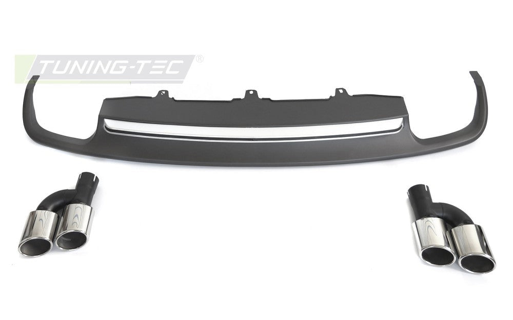 Audi A6 C7 bakdiffuser sølv SPORT S