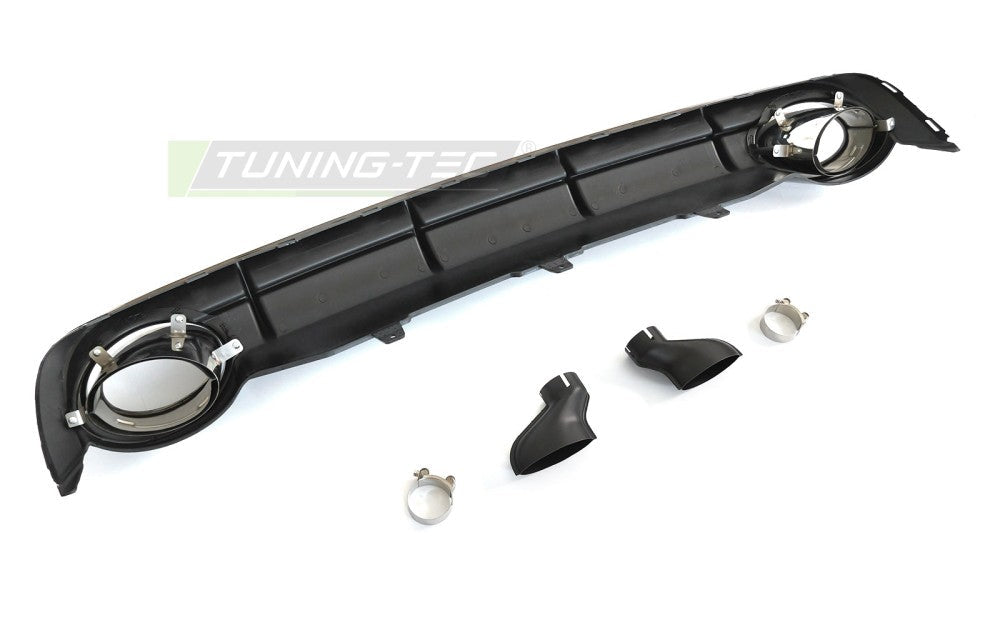 Audi A6 C7 bakdiffusor høyglans svart