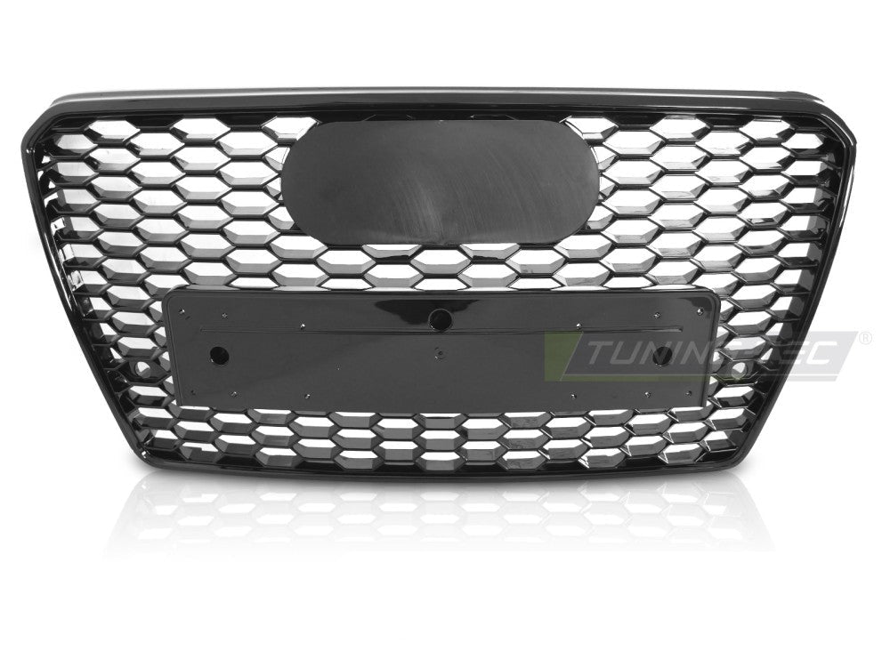 Audi A7 C7 blank svart frontgrill PDC