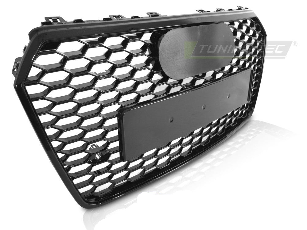 Audi A7 C7 frontgrill blank svart, PDC