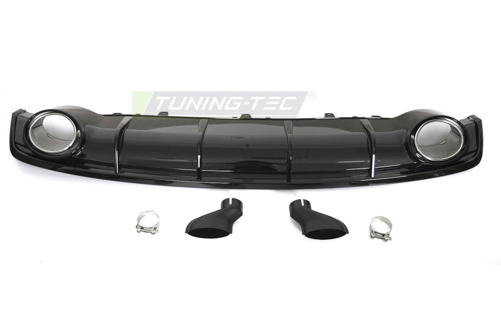 Audi A7 C7 Sportback bakdiffusor høyglans svart, dobbelt utløp