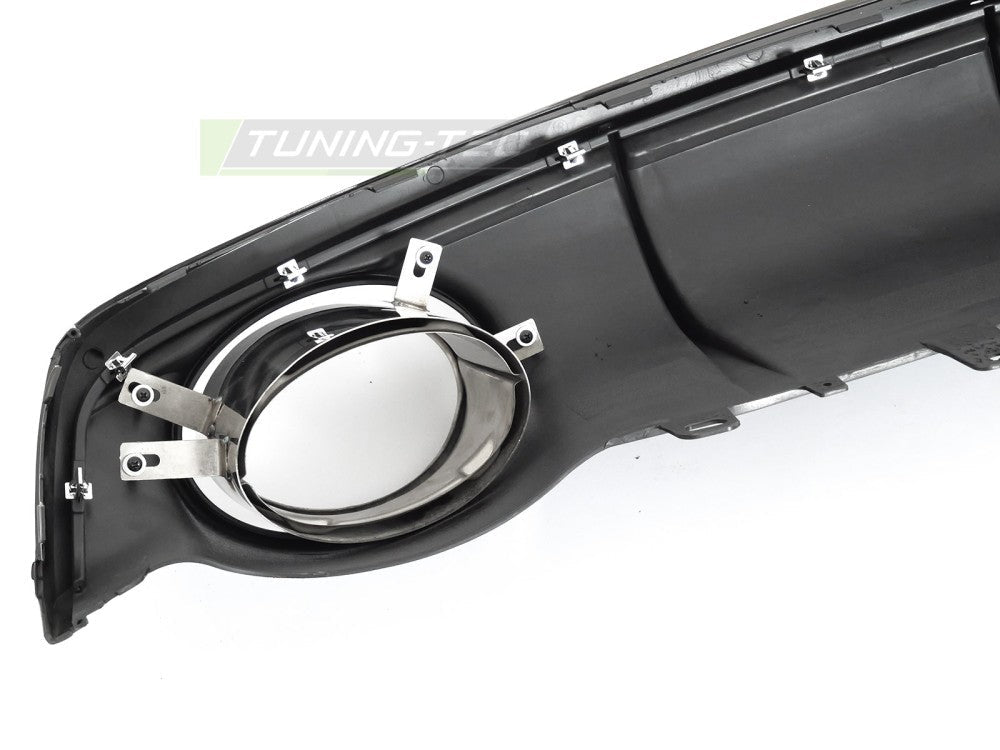 Audi A7 C7 Sportback bakdiffusor høyglans svart, dobbelt utløp