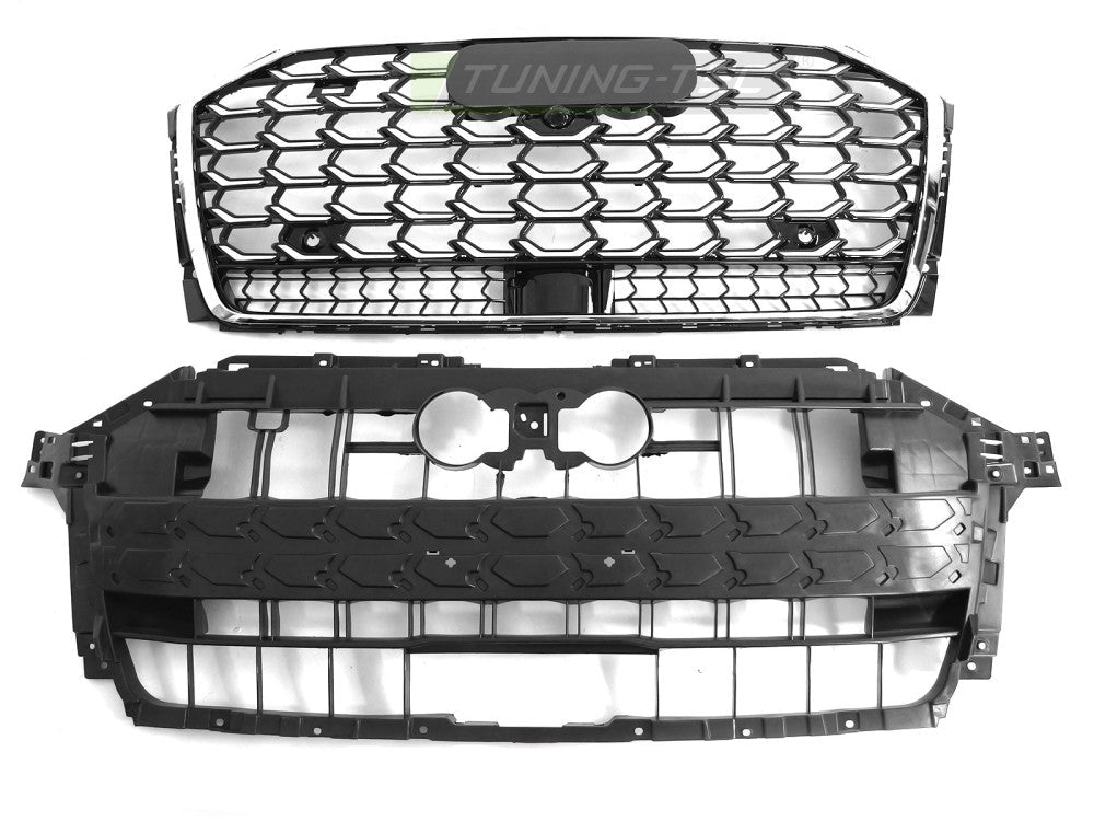 Audi A8 D5 frontgrill S-stil svart krom
