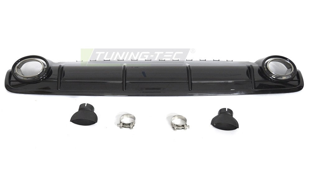 Audi Q7 4M bakdiffusor, blank svart