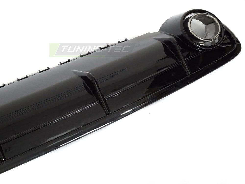 Audi Q7 4M bakdiffusor, blank svart