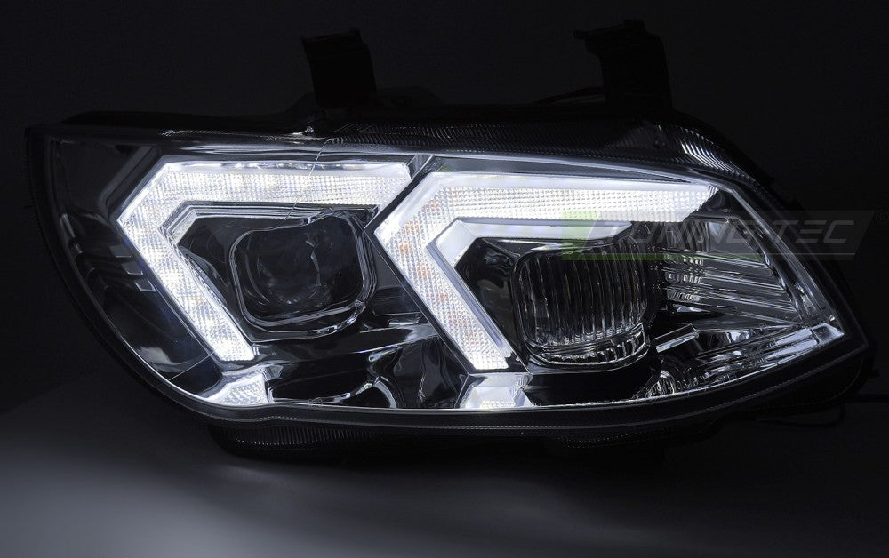 BMW E92/E93 LCI 10–13 krom FULL LED frontlykter