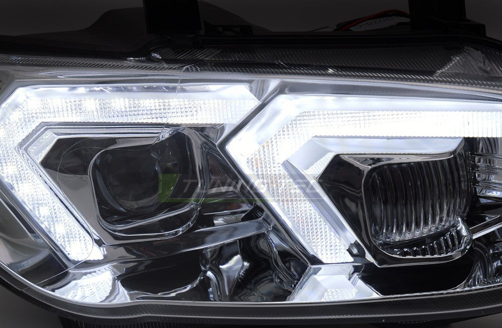 BMW E92/E93 LCI 10–13 krom FULL LED frontlykter