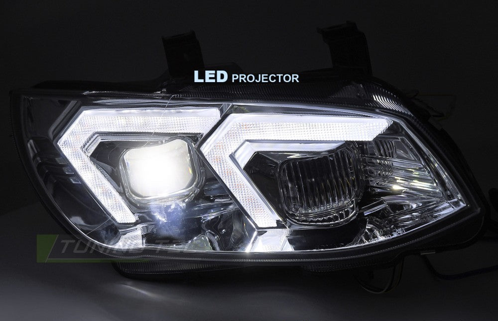 BMW E92/E93 LCI 10–13 krom FULL LED frontlykter