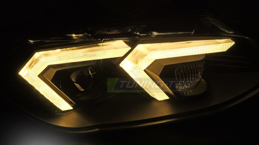 BMW E92/E93 LCI 10–13 gul DRL, svart