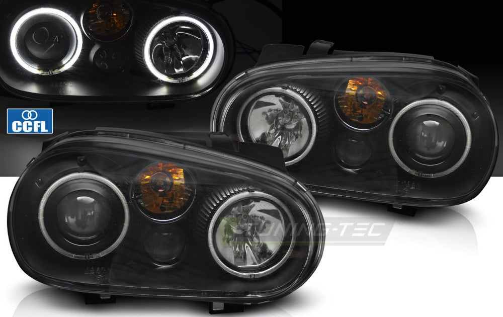 Volkswagen Golf IV Angel Eyes CCFL svart
