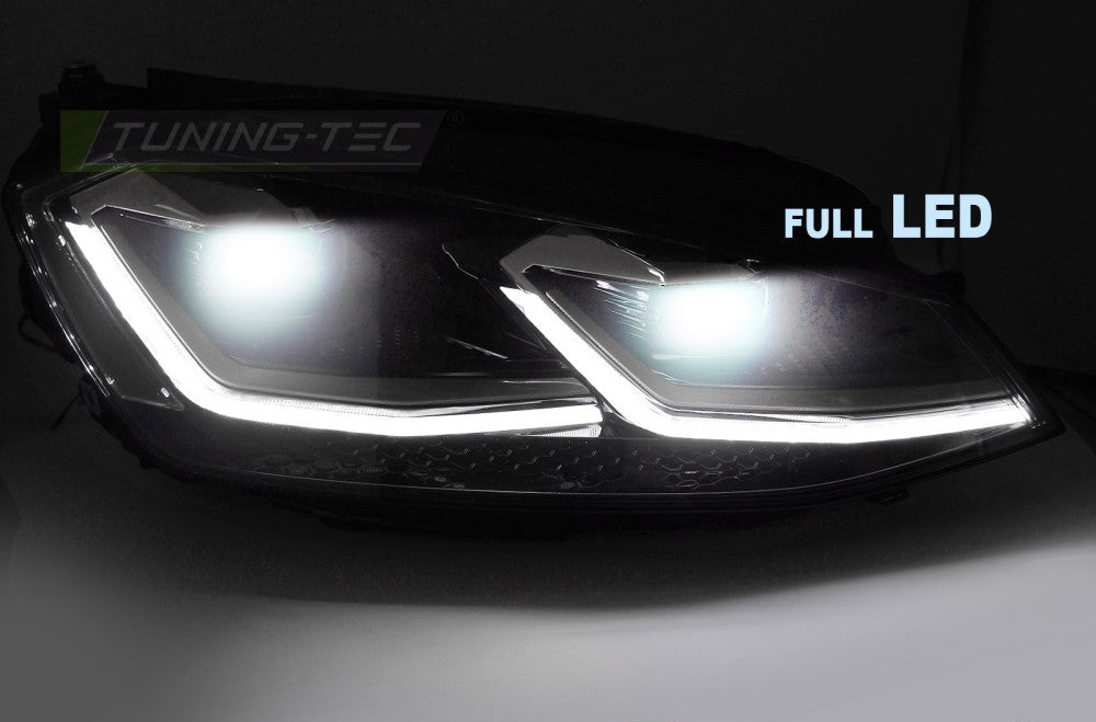 VW Golf 7 Silver Line DRL full LED frontlykter