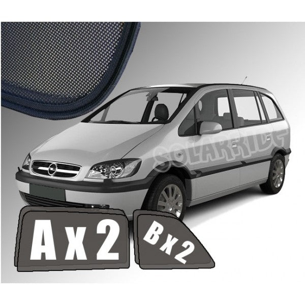 Sr solskjerm i akryl til Opel Zafira A (1999-2005) for bedre ventilasjon og regnbeskyttelse