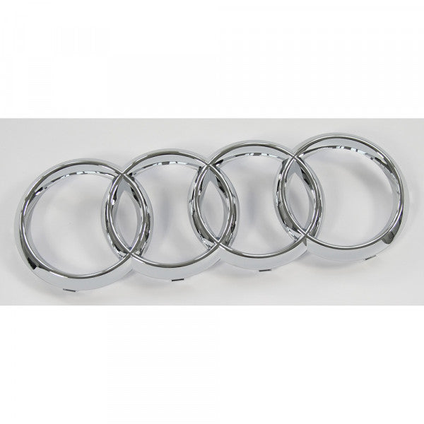 Emblem/logo til Audi Chrome i krom for front grill, original passform til Audi A6, S6 og RS6