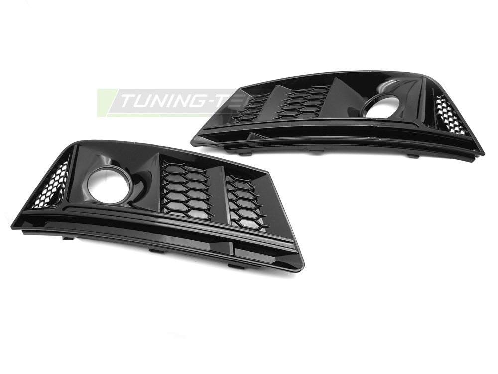 Detaljbilde av tåkelys-deksel Audi A4 B9 15-19 med detaljer.