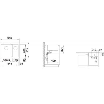Måltegning Blanco Pleon 6 Split – mål 615x510 mm
