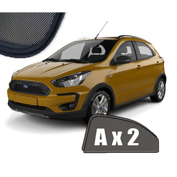 Sr solskjerm i akryl til Ford Ka+ / Ka III med enkel montering og vindavviserfunksjon