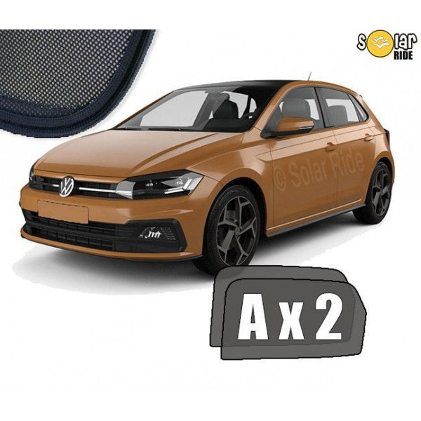 Sr solskjerm i akryl til Vw Polo VI med enkel montering og beskyttelse mot regn