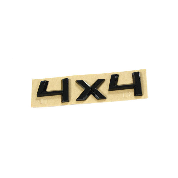 Emblem/logo til Skoda 4x4 Black Glossy i svart blank ABS-materiale med perfekt passform for bakluke