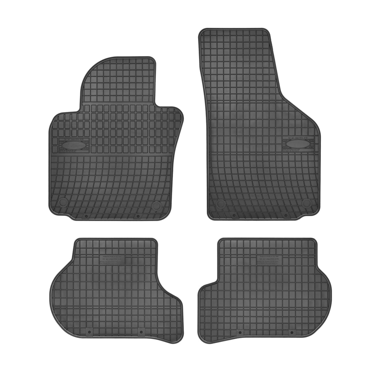 Frogum gummimatter til Seat Leon II (2005-2012) – svart, sett med 4, vanntett og luktfri