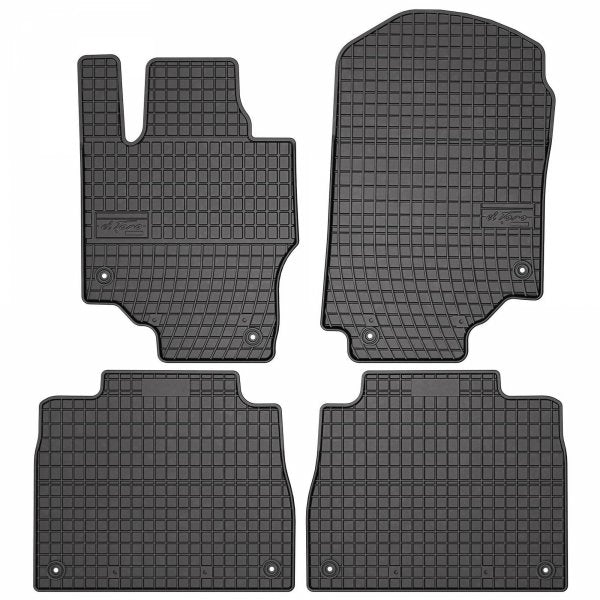 Frogum gummimatter til Mercedes GLE II (W167) 2019– med 1 cm sidekant, svart/anthracite – sett med 4 stk