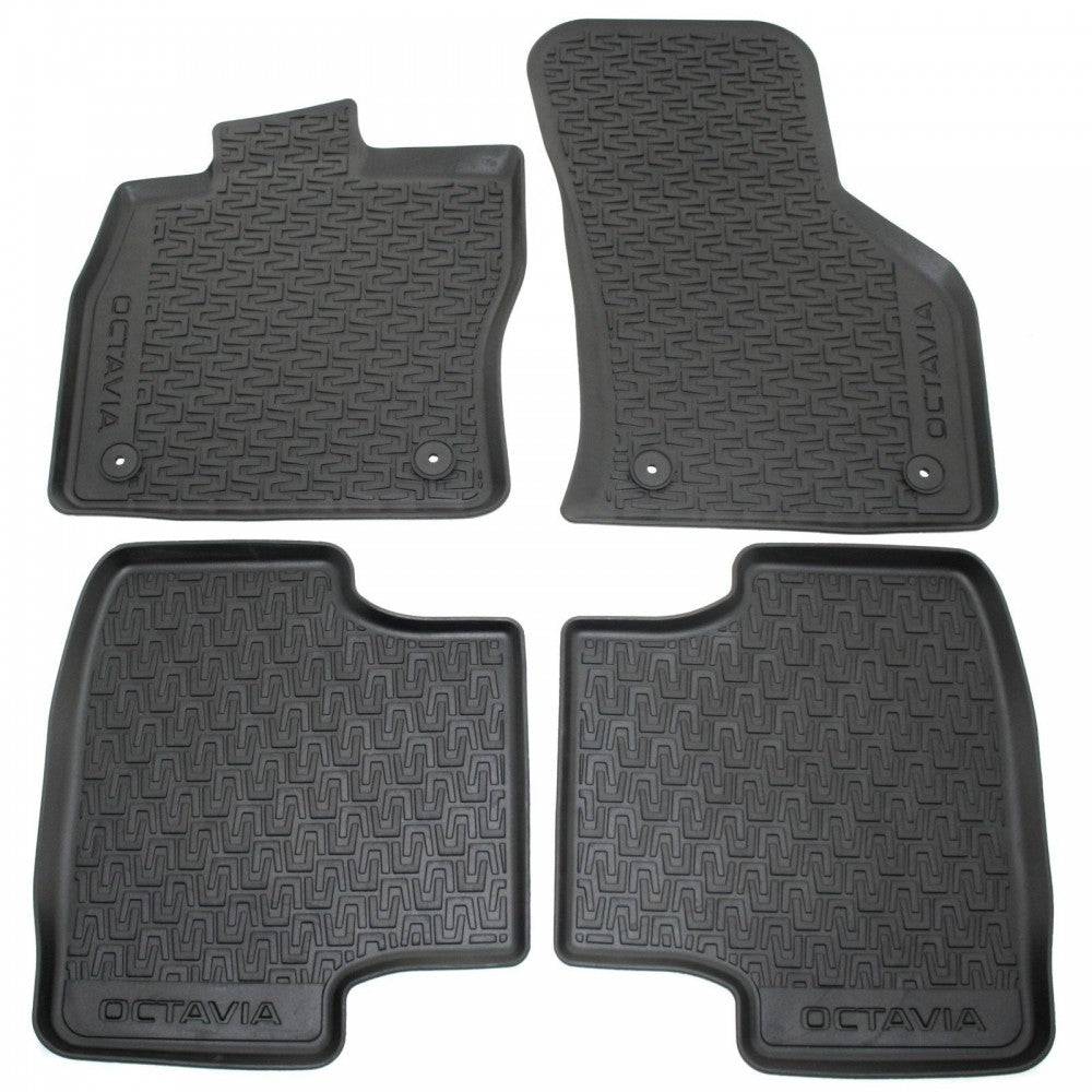 VAG OEM gulvmatter til Skoda Octavia III – antiskli funksjon