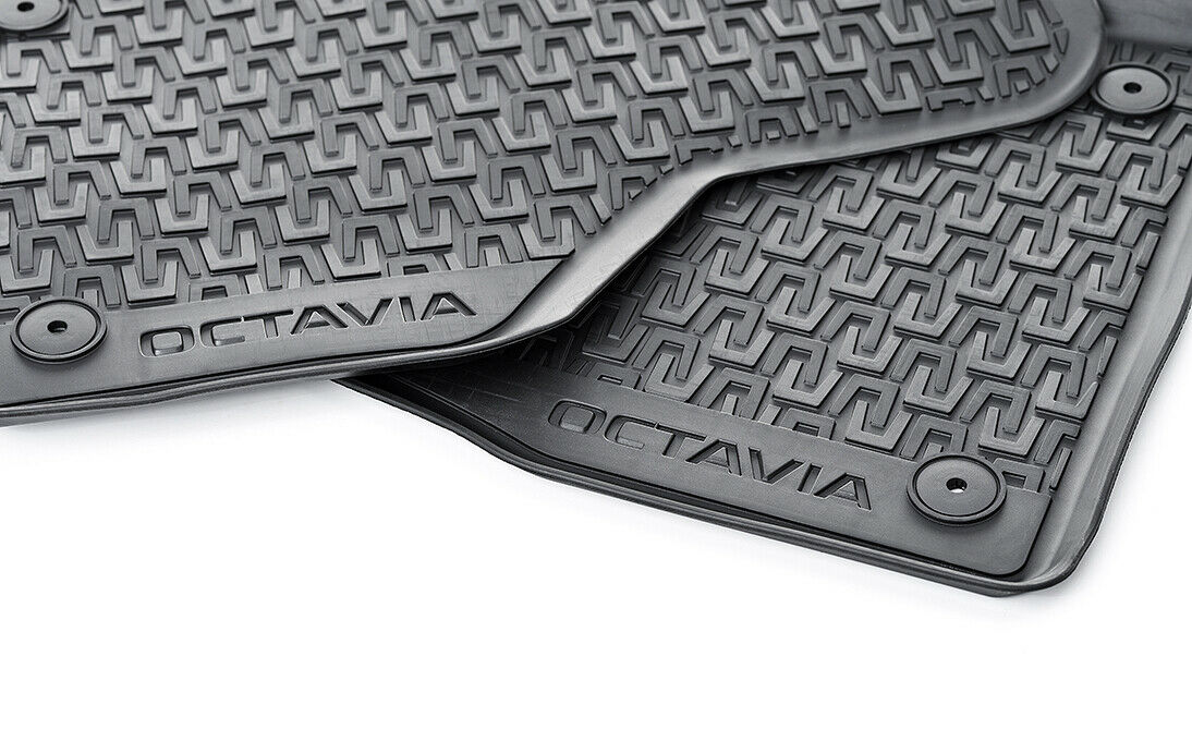 VAG OEM gulvmatter til Skoda Octavia III – svart Titanium Black