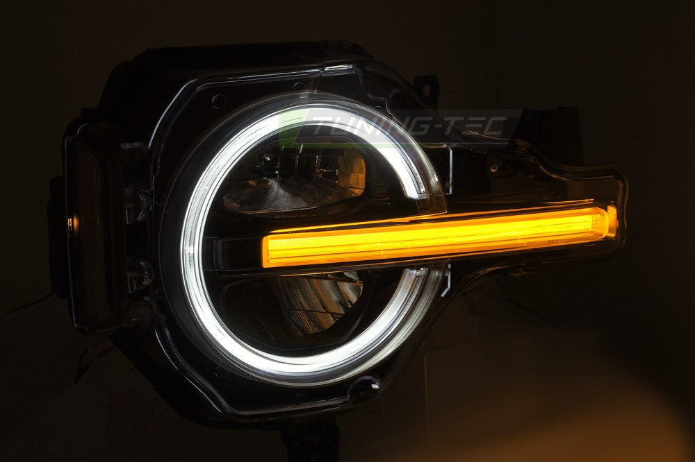Ford Bronco 2021–2024 svart Full LED DRL frontlykter