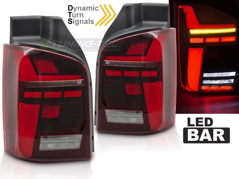 Volkswagen T5 røde LED baklykter