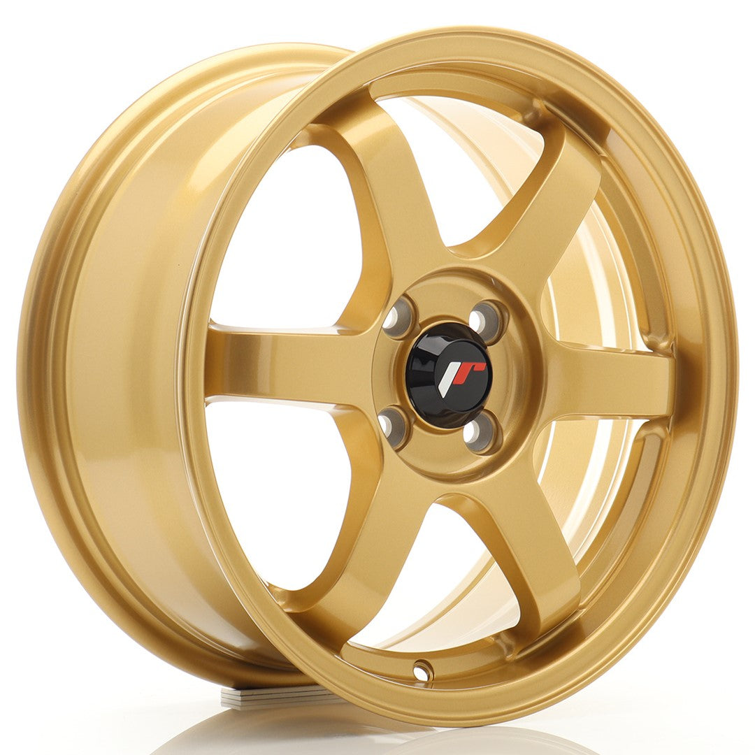 Felg JR Wheels JR3 16x7" Gold – sett forfra