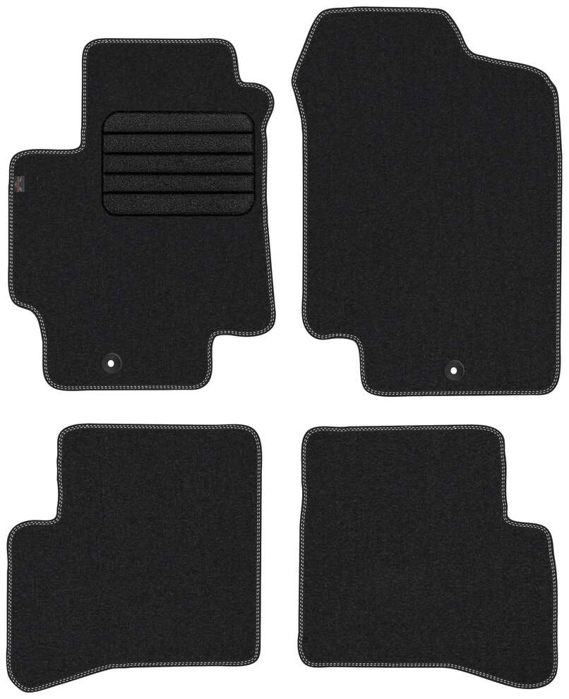 Unknown stoffmatter til Kia Rio II – premium velour tekstil