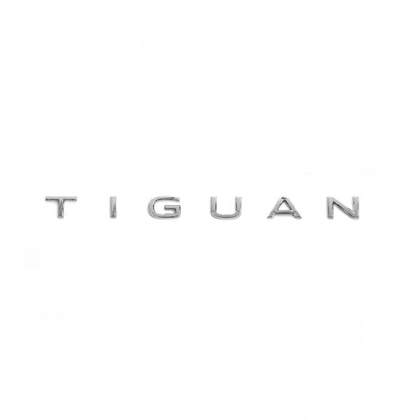 Originalt emblem/logo i blank krom til Vw Tiguan 2 (AD1 Facelift) med perfekt passform for bakluke