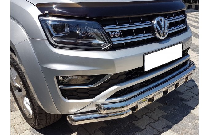 Emblem Vw Amarok > / Glossy Chrome Satin Black - detaljer