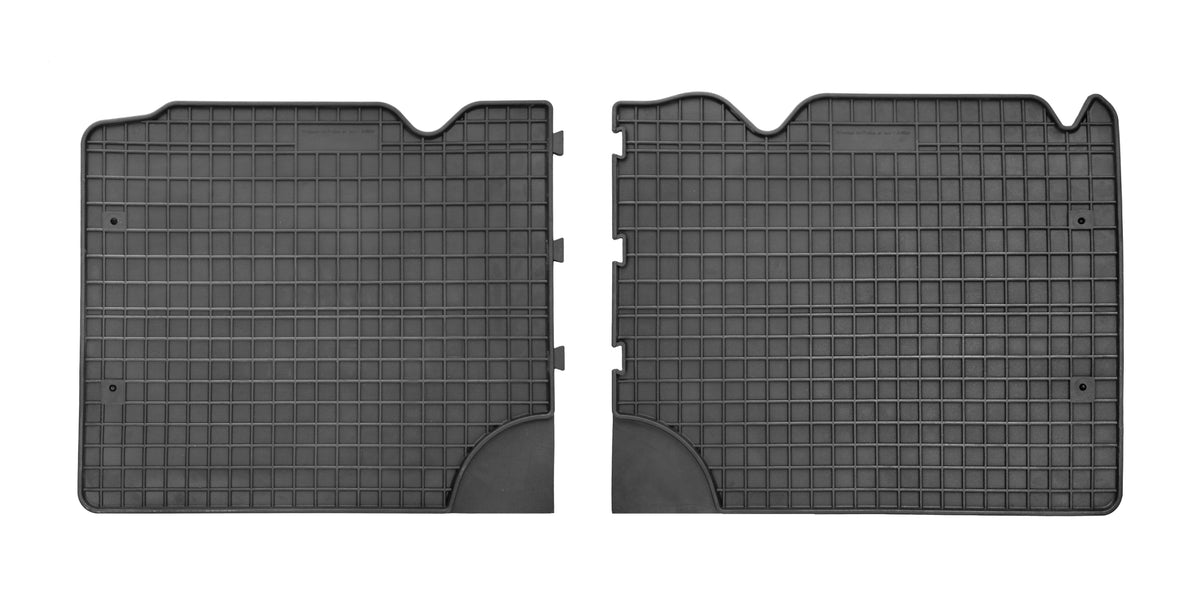 Frogum gummimatter til Renault Espace IV 3rd row (2002-2015) – svart, vanntett, 4 stk sett med 1 cm sidekant