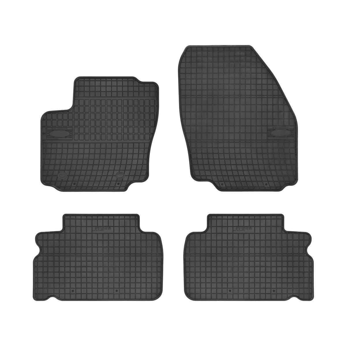 Frogum gummimatter til Ford S-Max I / Galaxy II (2006-2010) – svart, vanntett, sett med 4 matter
