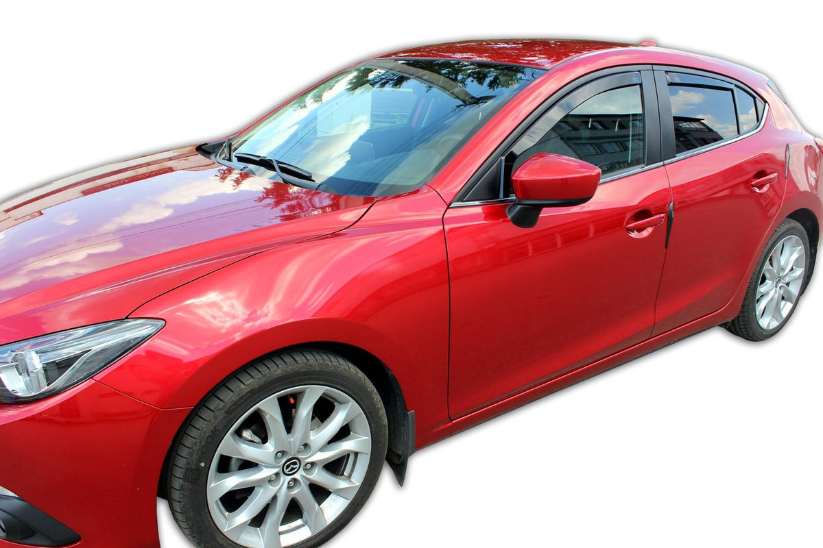 Heko vindavviser til Mazda 3 III 4/5-dørs / HATCHBACK sett 4 stk. – PMMA Plexi