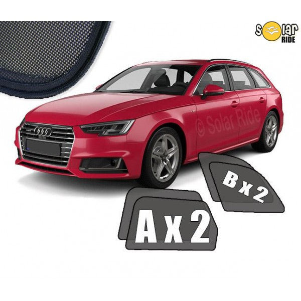 Sr solskjerm i akryl til Audi A4 B9 Avant / A4 Allroad B9 - vindavviser som beskytter mot regn og gir bedre ventilasjon