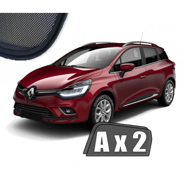 Sr solskjerm i akryl til Renault CLIO (STV) IV med vindavviser og regnbeskyttelse