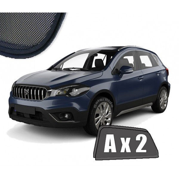 Sr solskjerm i akryl til Suzuki SX4 S-Cross (2013-2021) med enkel montering og vindavviserfunksjon