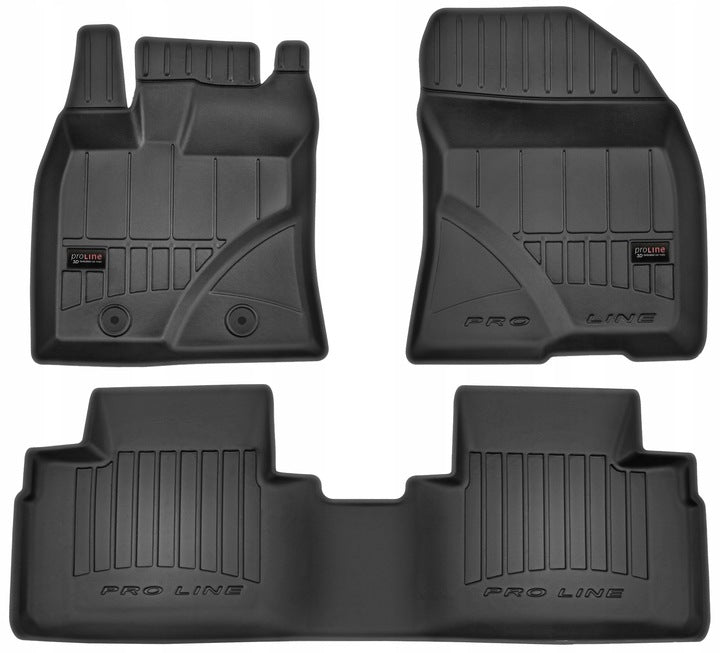 Frogum 3D Premium gulvmatter i TPE til Kia Sorento III (2014–2020) – svart sett med høy sidekant