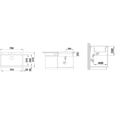 Måltegning Blanco Etagon 8 – mål 780x510 mm