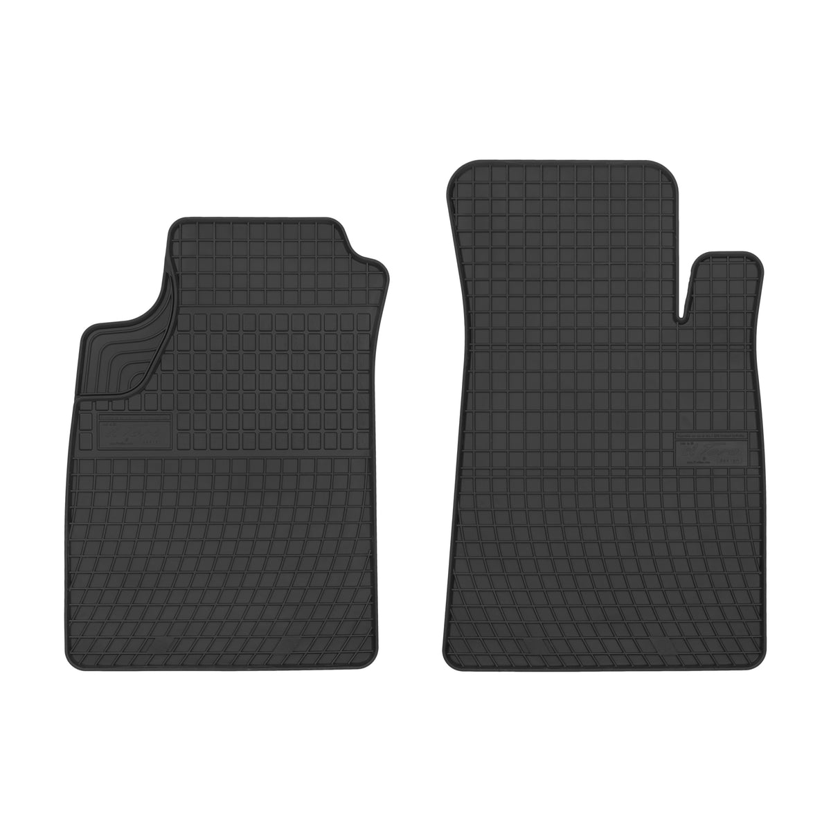 Frogum gummimatter til Renault Kangoo I 2 persons (1998–2008) – svart-anthracite, vanntett, 2 stk i sett