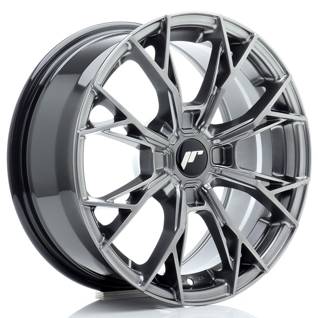 Felg JR Wheels JR49 16x7" Hyper Black – sett forfra