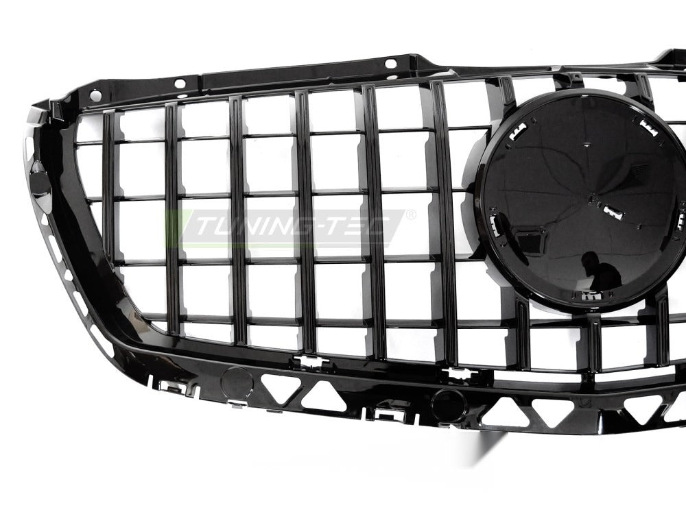 Grill Mercedes Sprinter W906 13-18 sett fra siden, lamell-mønster og struktur synlig.