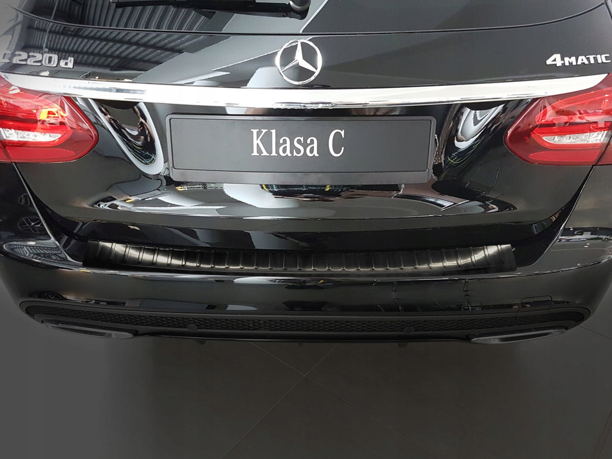 Avisa bakfangerbeskytter til Mercedes C (S205) T-model – børstet stål