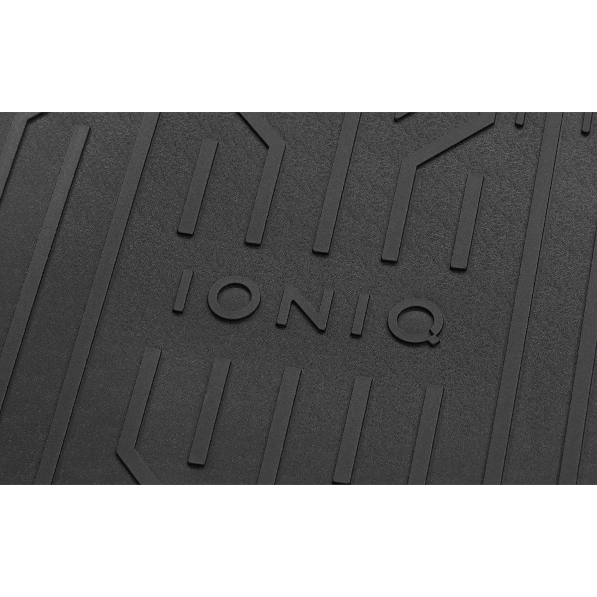 Hyundai Ioniq 5 bagasjeromsmatte i TPE-materiale sett ovenfra