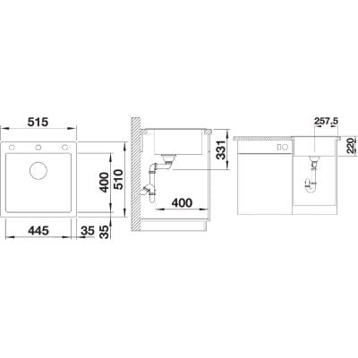 Måltegning Blanco Pleon 5 – mål 515x510 mm