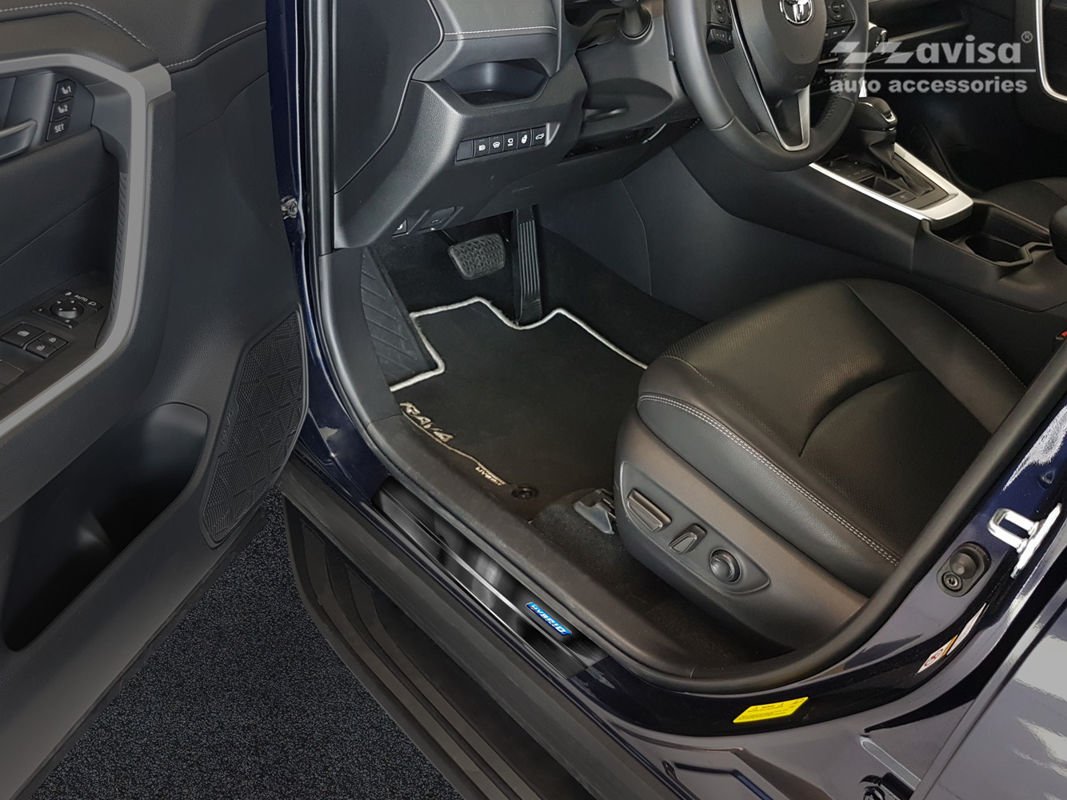 Avisa dørbeskytter til Toyota RAV4 V / RAV4 Plug-in Hybrid / Black Edition – rustfritt stål